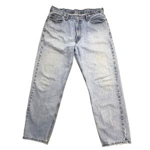 Levis 550 Jeans Mens 38x32 Light Wash Relaxed Fit Tapered Leg‎ Denim Zip Fly